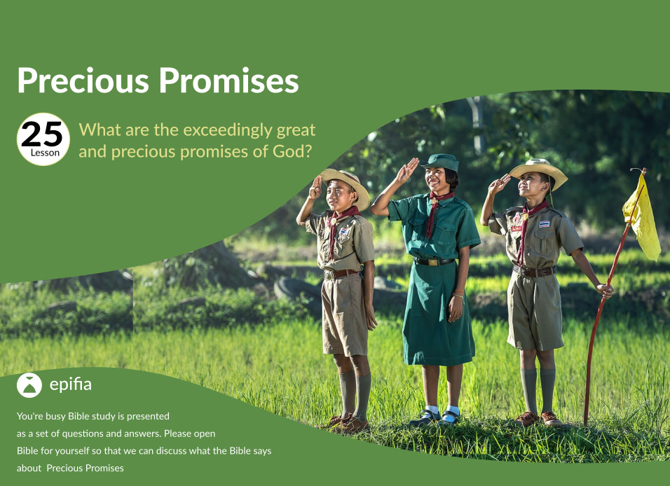 What are the exceedingly great and precious promises of God?
