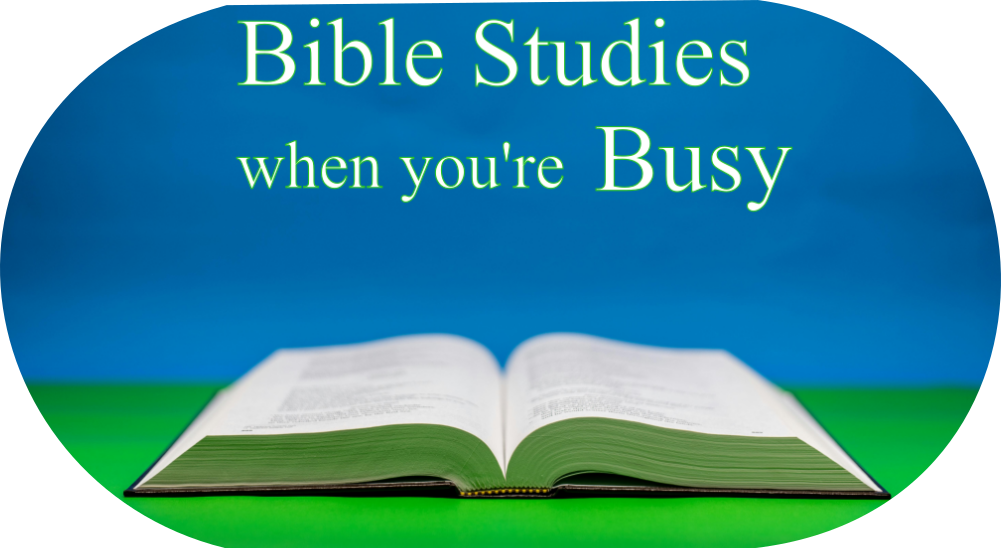 Bible Study When You're Busy